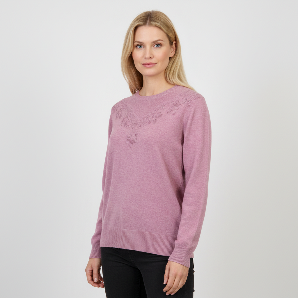 Etoile Dame Striktrøje Pink