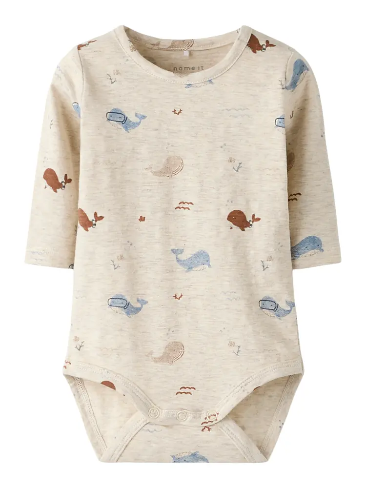 Flap Langærmet Body Peyote Melange 74