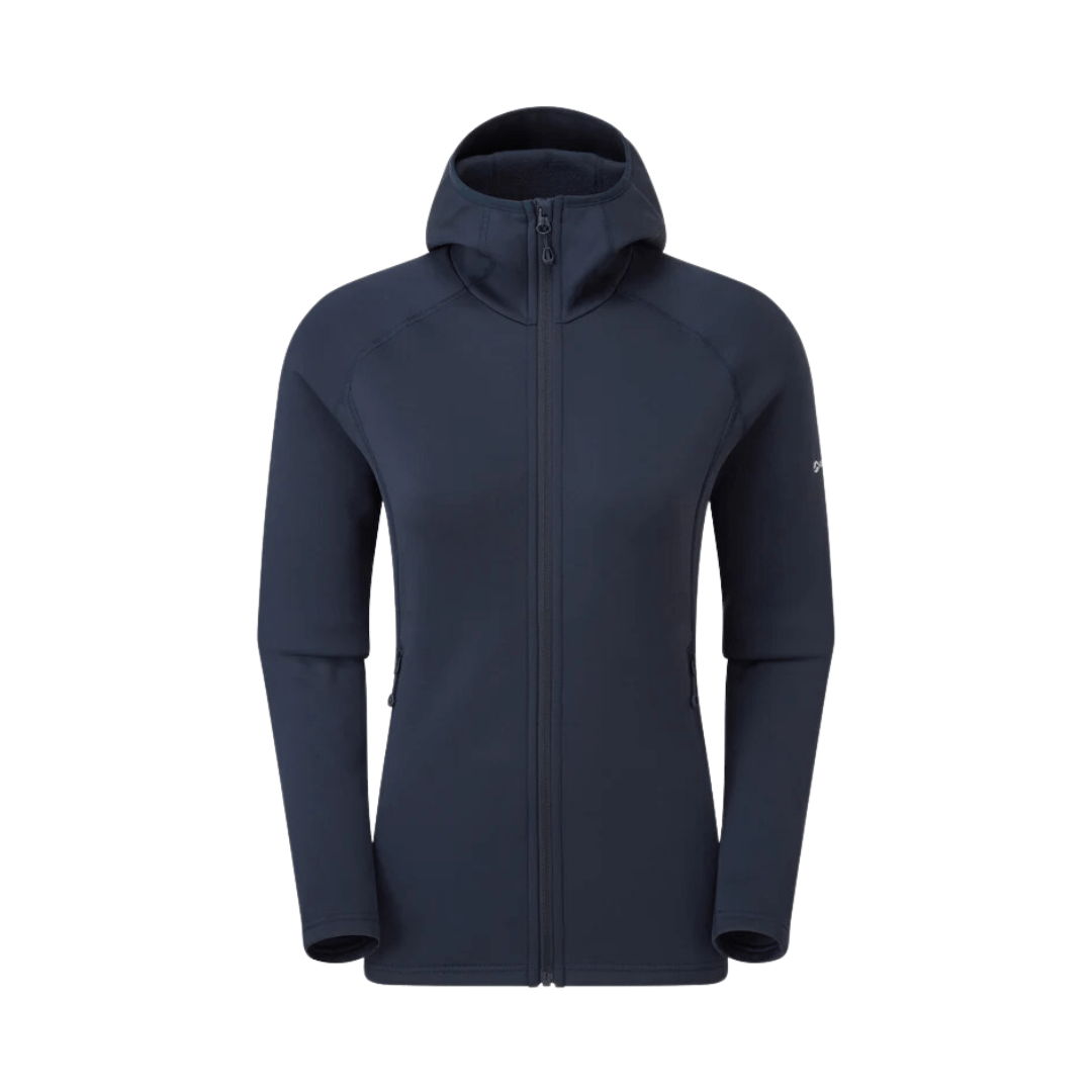 Fleecejakke Dame Montane Fury Hoodie Blå