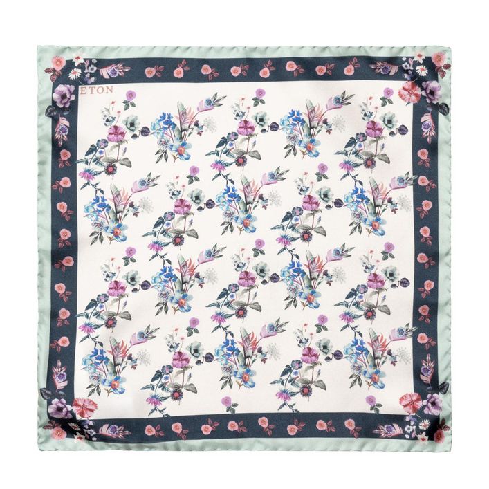 Floral Silk Pocket Square