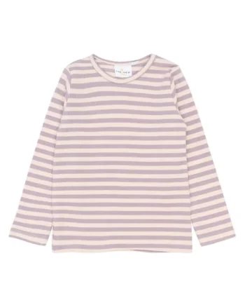 Fro Rib Bluse Sea Fog Striped 98