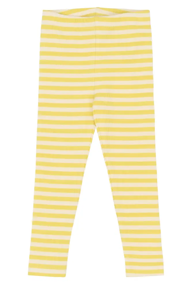 Fro Rib Leggings Dusky Citron Striped 110