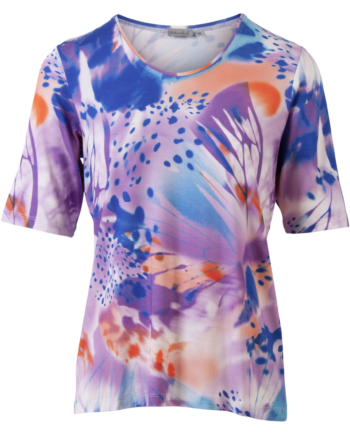 Gabriella    Dame Kortærmet Bluse Lilac 50