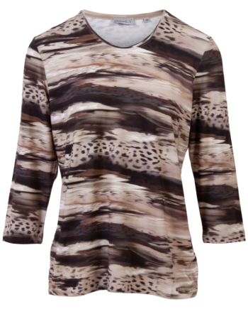 Gabriella    Dame Kortærmet Bluse Taupe 44