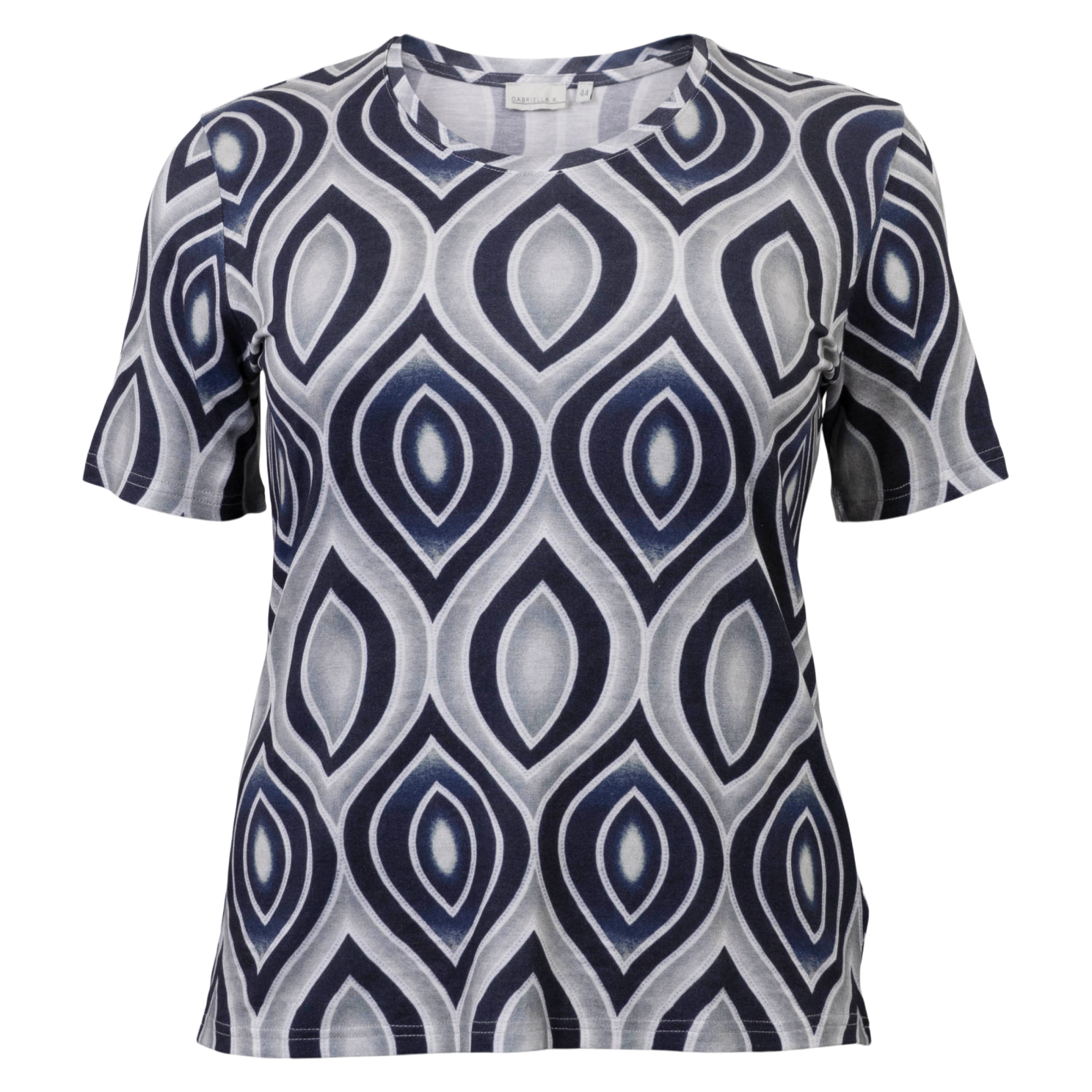 Gabriella    Dame  -shirt Navy Comb 48