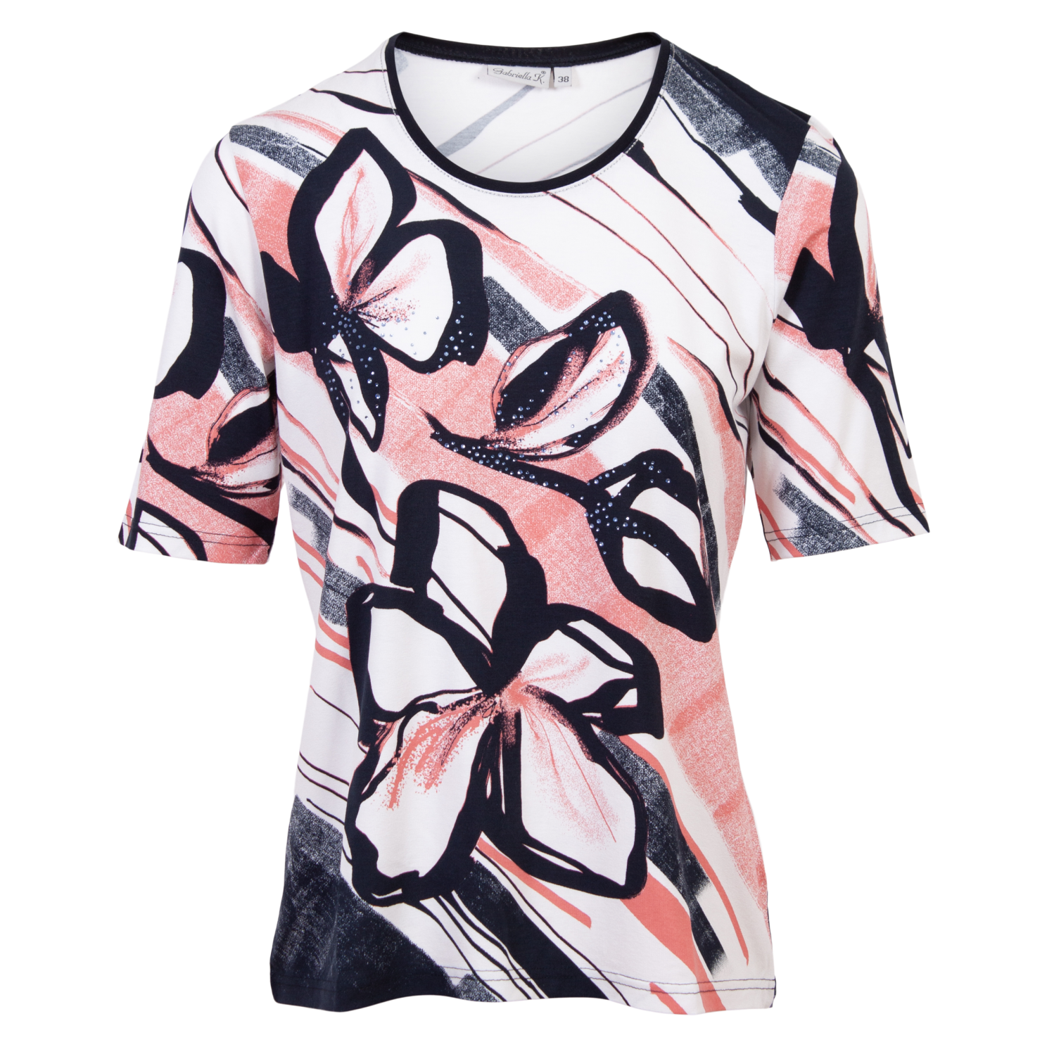 Gabriella    Dame  -shirt Plus Size Rot 38
