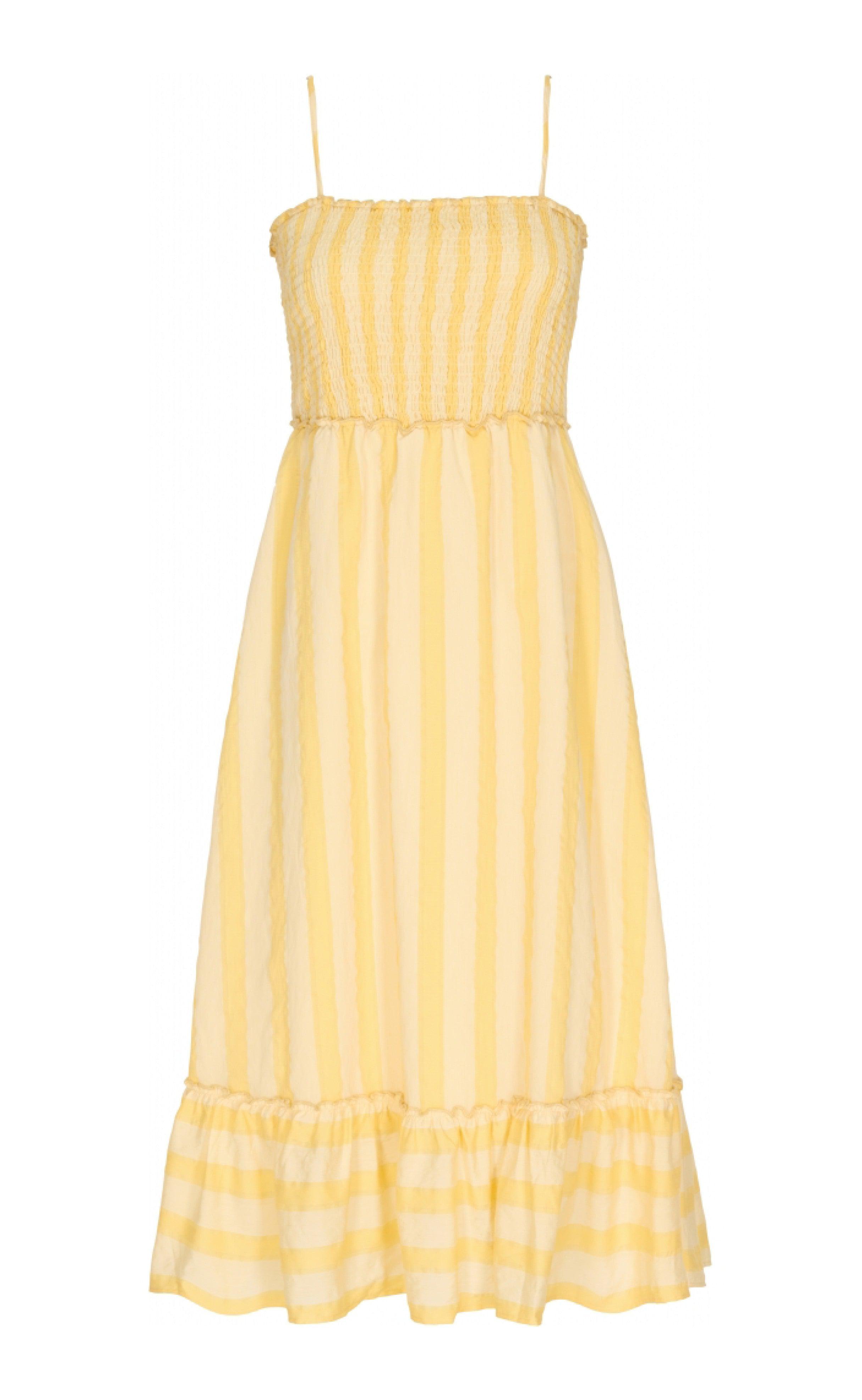 Gossia Kjole Zoey Yellow Stripe