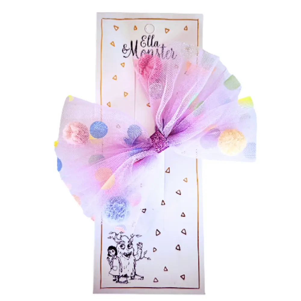 Hårclips Big Party Bow Purple