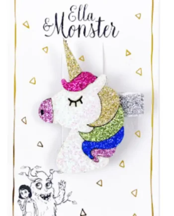 Hårclips Disco Unicorn