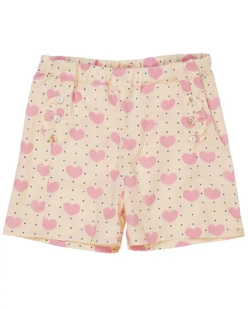 Hjerte Shorts    Flæse Lomme Heart Aop 116