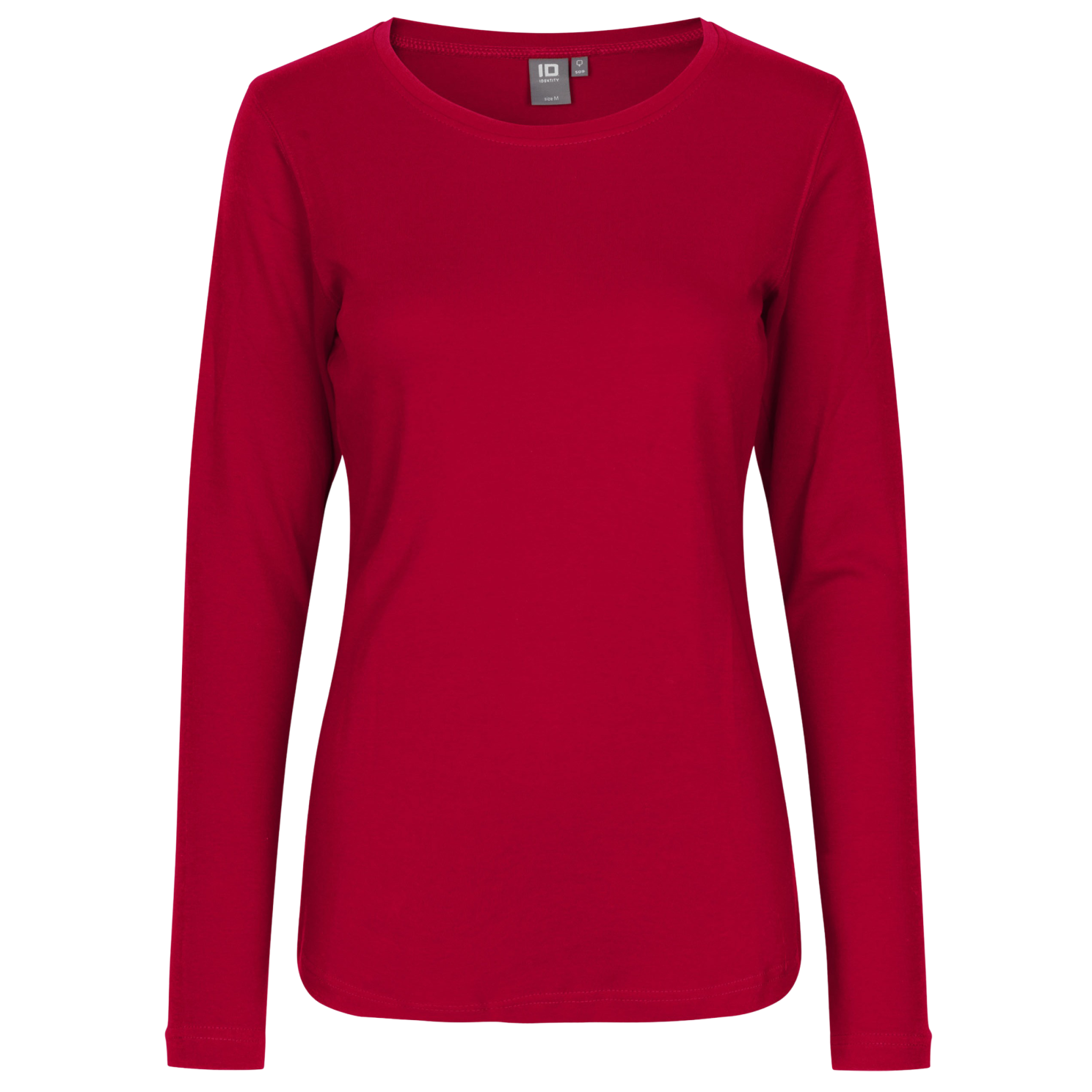 Id Interlock Dame Langærmet  -shirt Rød