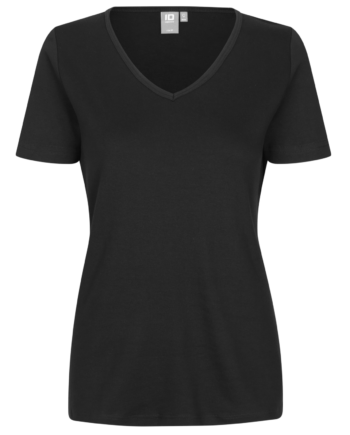 Id Interlock Dame  -shirt Black