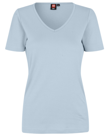 Id Interlock Dame  -shirt Light Blue