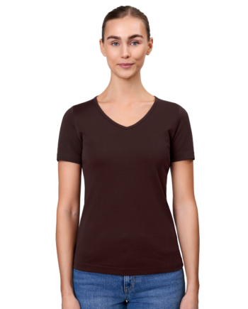 Id Interlock Dame  -shirt Mørk Bordeaux