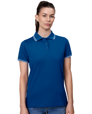 Id Kontrast Dame Polo Azur