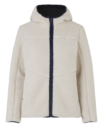 Id Pile Dame Fleecejakke Off White