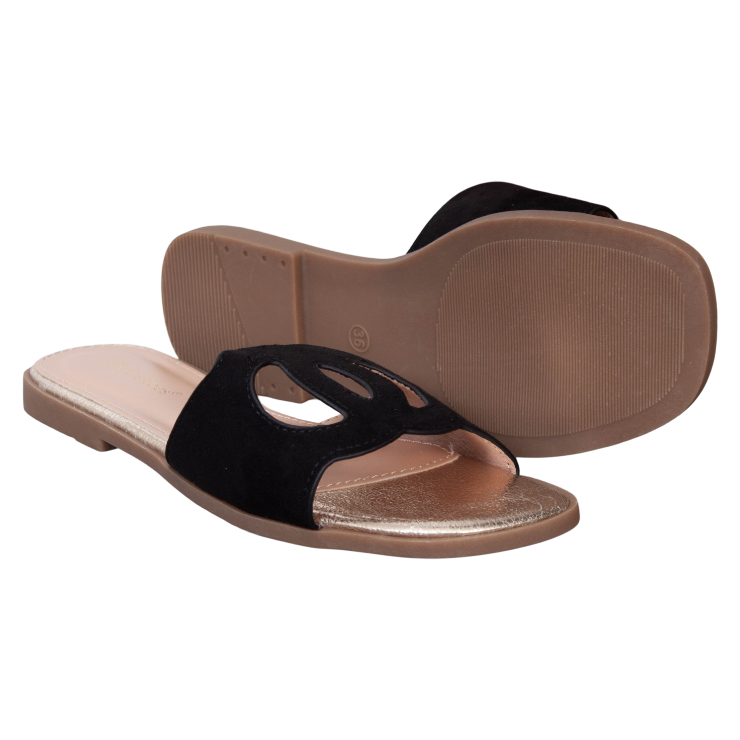 Ideal Shoes Dame Sandaler Black 40