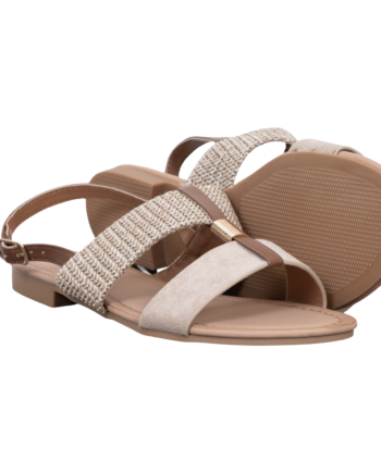 Ideal Shoes Dame Sandaler Khaki 37