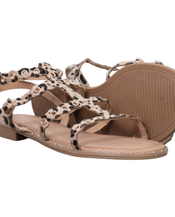 Ideal Shoes Dame Sandaler Leopard 40