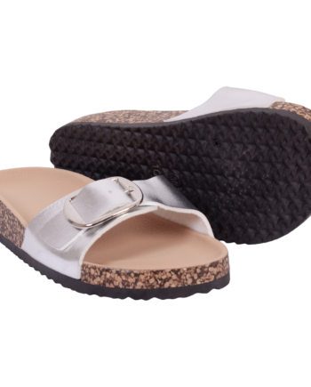 Ideal Shoes Dame Sandaler Silver 40