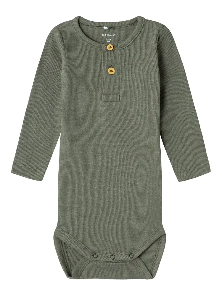 Name It Kab Langærmet Body Dusty Olive 56