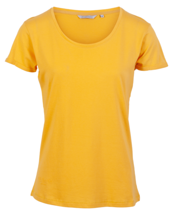 Kopenhaken Via Dame  -shirt   økologisk Bomuld Ochre