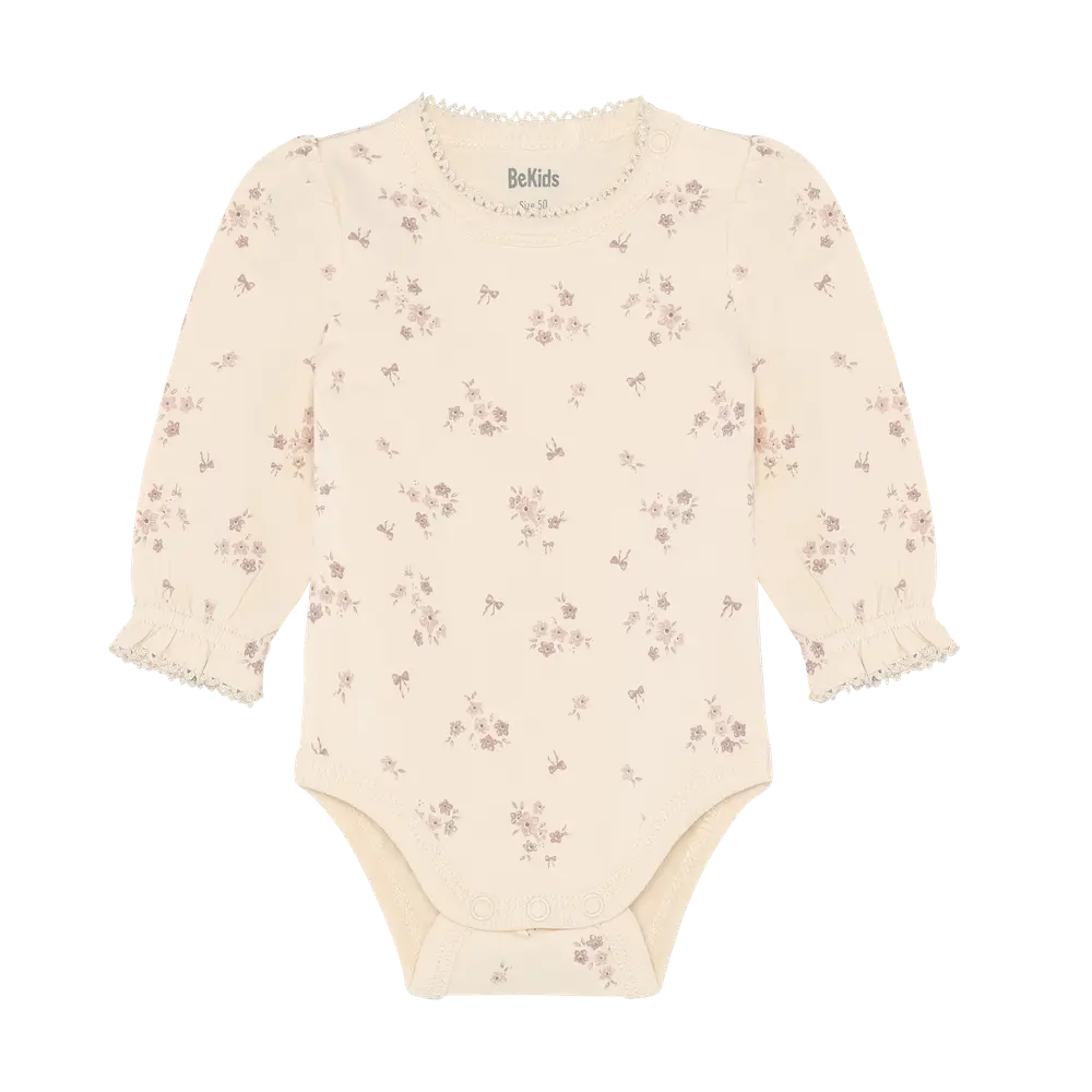 Langæarmet Body    Print Shadow Gray 70
