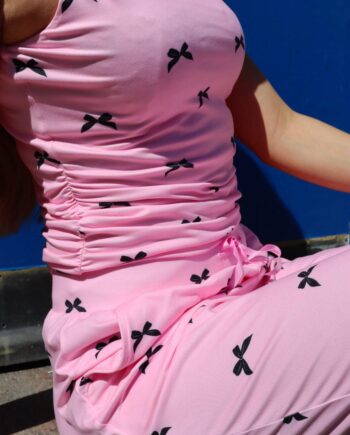 Liberte Top Alma Turn Pink Bow