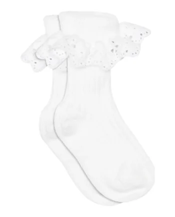 Lisa Strømpe Med Blonde White 25 28