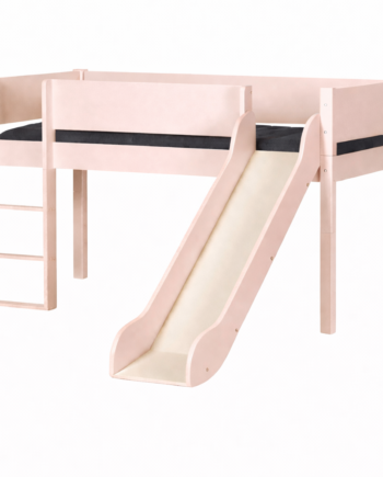 Loke Halvhøjseng Med Rutsjebane  90x200   Natural Rose