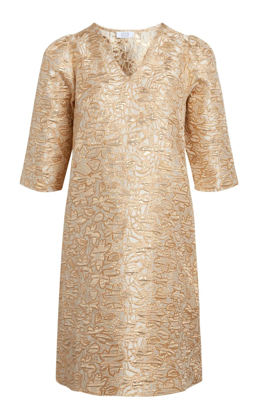 Love   Divine Kjole Love492 Powder Gold