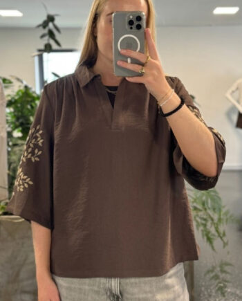 Luxzuz Bluse Siwa Chocolate Chip