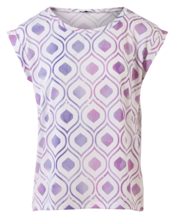 Dame Kortærmet Bluse Purple