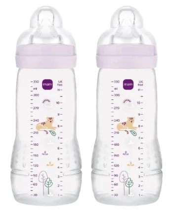 Mam Easy Active Baby Bottle 330ml 2p Pink