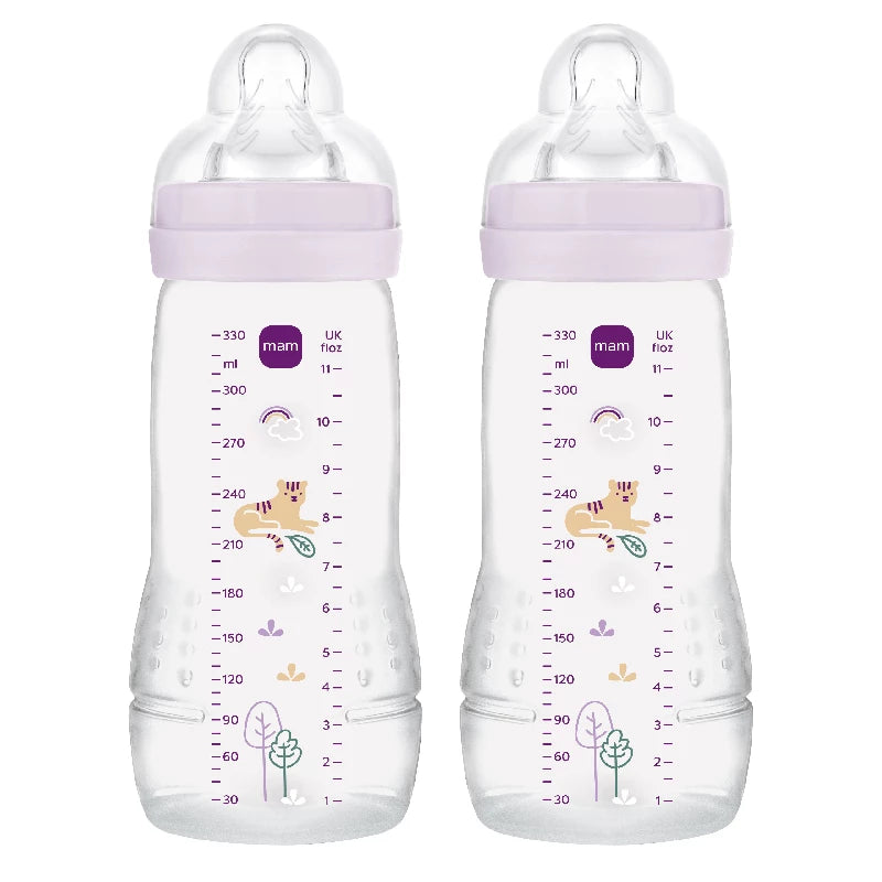 Mam Easy Active Baby Bottle 330ml 2p Pink