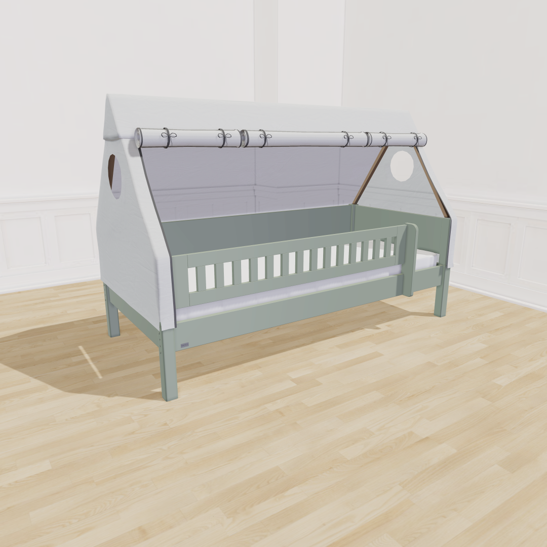 Manis-  Fulla Husseng Med Stel Og Himmel 90x160 Moss Green