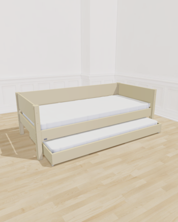 Manis-  Liv Børneseng Med Gæsteseng 90x200 Dusty Sand