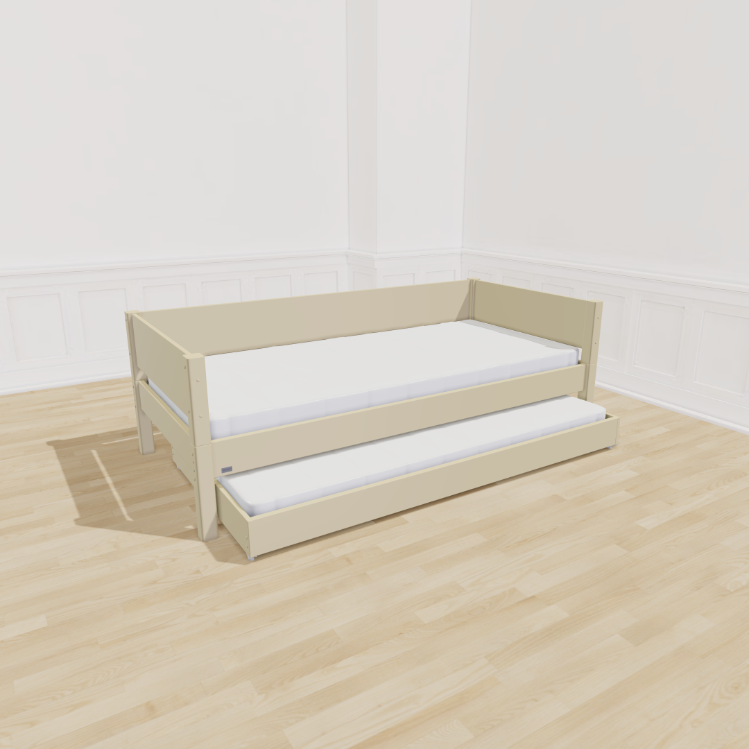 Manis- Liv Børneseng Med Gæsteseng 90x200 Dusty Sand