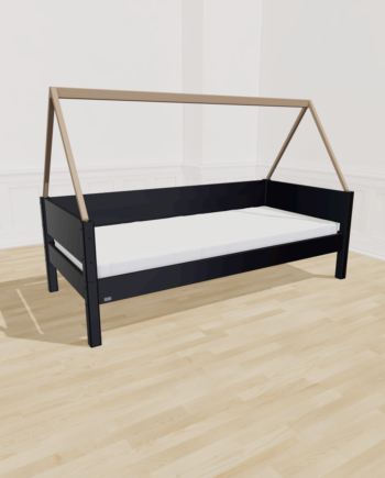 Manish-  Saga Børneseng 90x200 Black