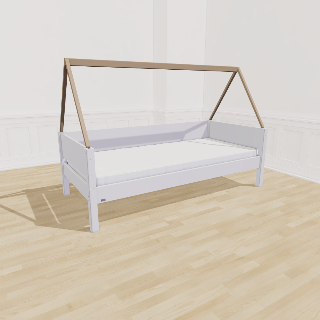 Manish- Saga Børneseng 90x160 White