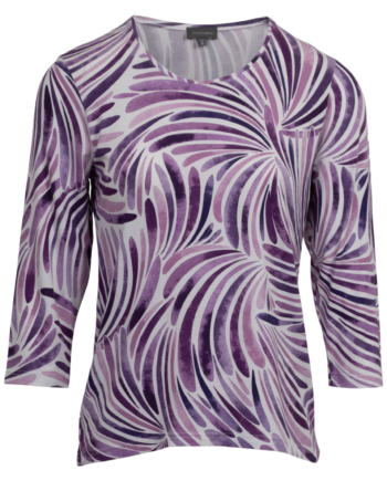 Marinello Dame Bluse Viola Comb