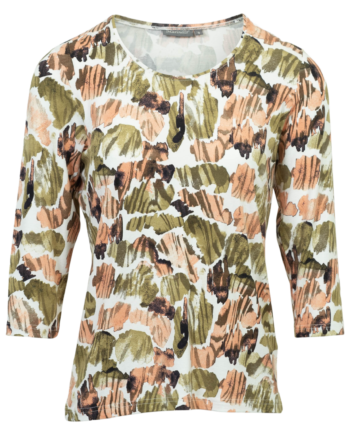 Marinello Dame  -shirt Khaki Comb