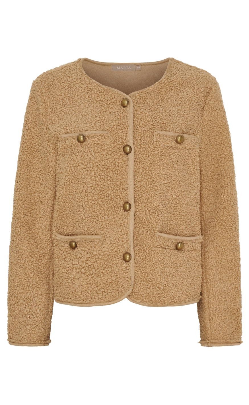 Marta Du Chateau Jakke Frost Beige