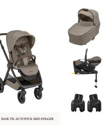 Maxi-cosi Travel Set Inkl  Adapter Og Isofix Base Twillic Black   Twillic Black   Black