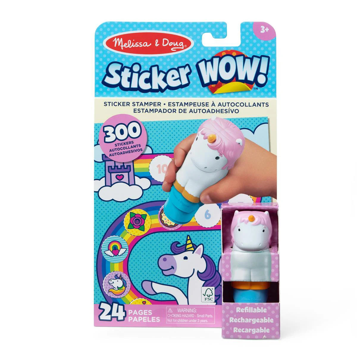 Melissa Doug Klistermærkesæt Sticker Wow Enhjørning