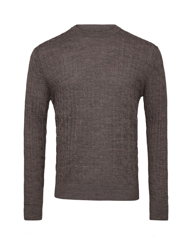 Mens Merino  -neck Modern Fit