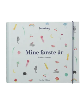 Mine Første år Minder Og Gemmer Blå