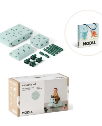 Modu Curiosity Sæt Inkl  Legekort Ocean Mint Forest Green