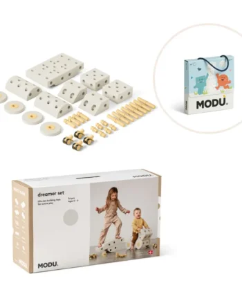 Modu Dreamer Sæt Inkl  Legekort Sand Grey Honey Yellow