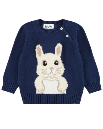 Molo Bless Striktrøje Bunny Infinity 62